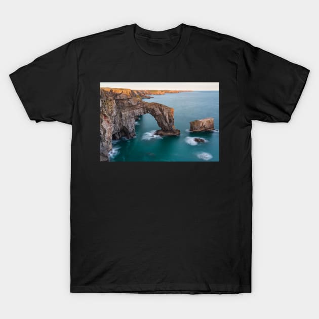 Stack Rock Pembrokeshire Coastal Path T-Shirt by GSpiller